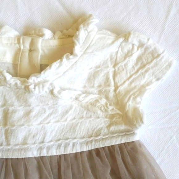 heirlooms by Polly Flinders pointelle knit & tulle dress 24 months baby girl - Picture 2 of 9